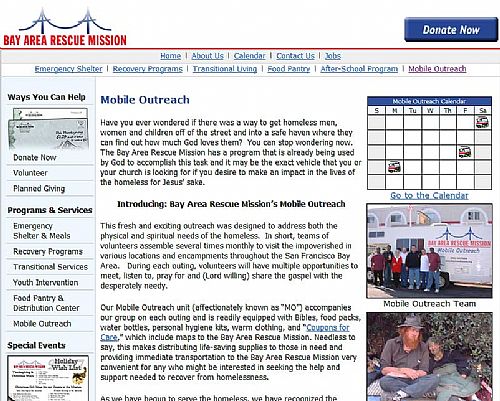 Mobile Outreach Page