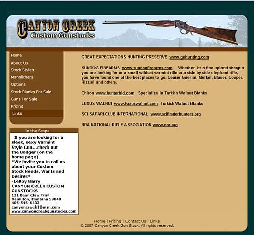 Find links to great hunting websites