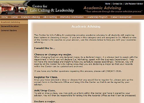 Academics Page