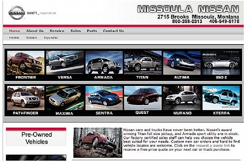 Pre-Owned Nissan Page
