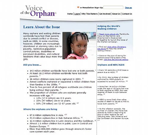 Learn more about the orphans