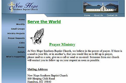 Serve the World Page